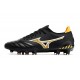 Mizuno Morelia Neo III Firm Ground Men Black Yellow Football Shoes