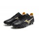 Mizuno Morelia Neo III Firm Ground Men Black Yellow Football Shoes