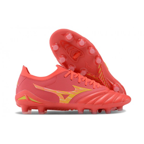 Mizuno Morelia Neo III Firm Ground Unisex Orange Yellow Football Shoes