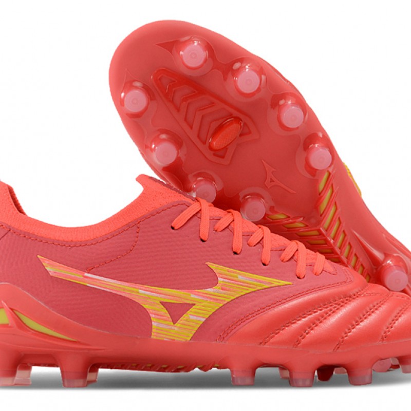 Mizuno Morelia Neo III Firm Ground Unisex Orange Yellow Football Shoes