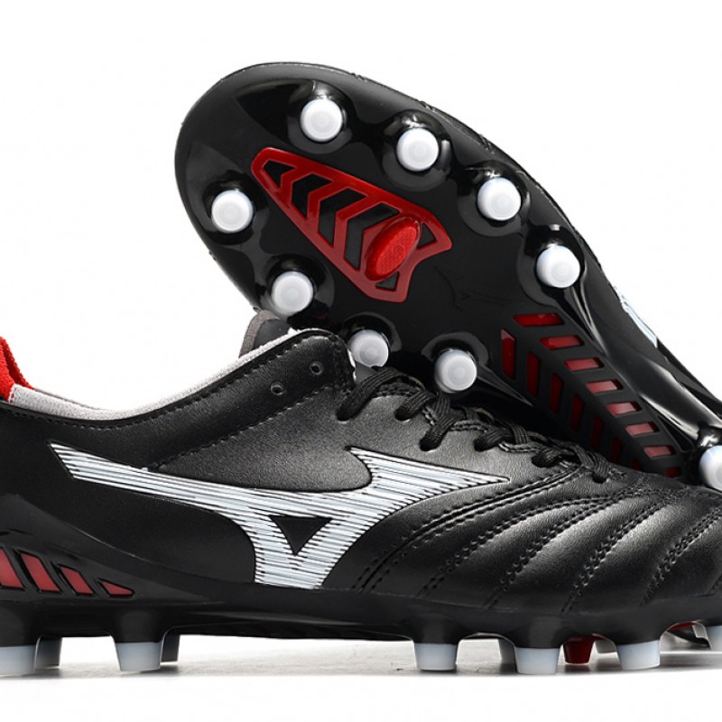 Mizuno Morelia Neo III Pro Firm Ground Men Black White Football Shoes