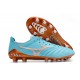 Mizuno Morelia Neo III Pro Firm Ground Men Blue Brown Football Shoes