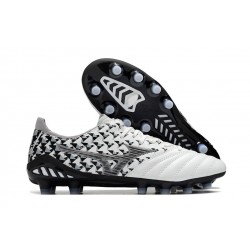 Mizuno Morelia Neo III Pro Firm Ground Men White Black Football Shoes