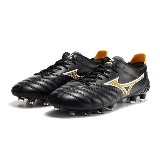 Mizuno Morelia Neo III Pro Firm Ground Men Yellow Black Football Shoes