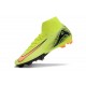 Nike Air Zoom Mercurial Superfly 10 Elite Firm Ground Men Chartreuse and Orange Football Shoes