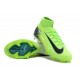 Nike Air Zoom Mercurial Superfly 10 Elite Firm Ground Men Green and Black Football Shoes