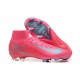 Nike Air Zoom Mercurial Superfly 10 Elite Firm Ground Men Pink Blue Football Shoes