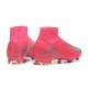 Nike Air Zoom Mercurial Superfly 10 Elite Firm Ground Men Pink Blue Football Shoes