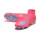 Nike Air Zoom Mercurial Superfly 10 Elite Firm Ground Men Pink Blue Football Shoes