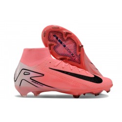 Nike Air Zoom Mercurial Superfly 10 Elite Firm Ground Men Pink and Black Football Shoes