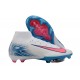 Nike Air Zoom Mercurial Superfly 10 Elite Firm Ground Men White and Pink Football Shoes