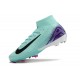 Nike Air Zoom Mercurial Superfly 10 Elite Firm Ground Men Purply and Black Football Shoes