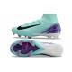 Nike Air Zoom Mercurial Superfly 10 Elite Firm Ground Men Purply and Black Football Shoes