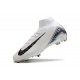 Nike Air Zoom Mercurial Superfly 10 Elite Firm Ground Men White and Bule Football Shoes