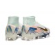 Nike Air Zoom Mercurial Superfly 10 Elite Firm Ground Men White and Gold Football Shoes