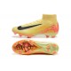 Nike Air Zoom Mercurial Superfly 10 Elite Firm Ground Men Yellow Pink Football Shoes