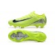 Nike Air Zoom Mercurial Vapor 16 Elite Firm Ground Men Neongreen and Black Football Shoes