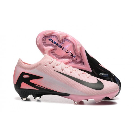 Nike Air Zoom Mercurial Vapor 16 Elite Firm Ground Men Pink and Black Football Shoes