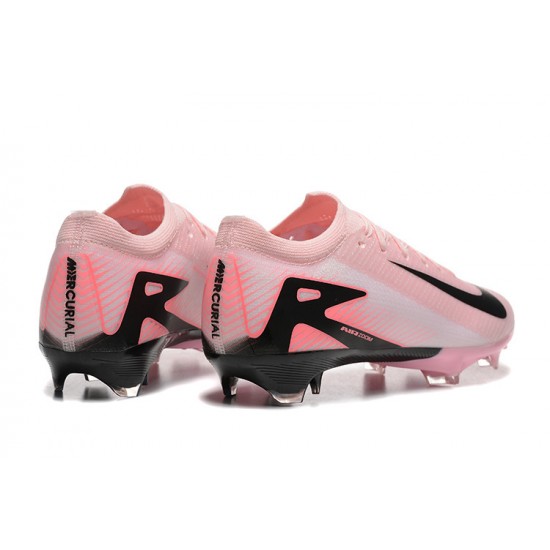 Nike Air Zoom Mercurial Vapor 16 Elite Firm Ground Men Pink and Black Football Shoes