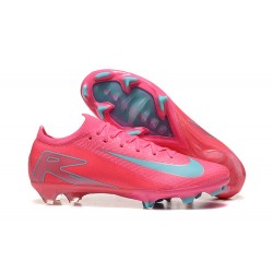 Nike Air Zoom Mercurial Vapor 16 Elite Firm Ground Men Pink and Blue Football Shoes