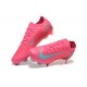 Nike Air Zoom Mercurial Vapor 16 Elite Firm Ground Men Pink and Blue Football Shoes