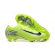 Nike Air Zoom Mercurial Vapor 16 Elite Firm Ground Men Neongreen and Black Football Shoes