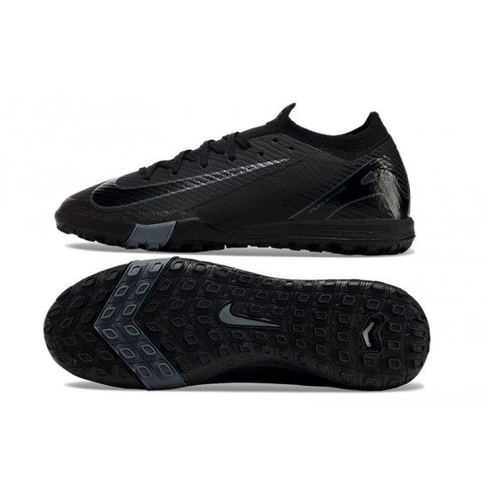 Nike Air Zoom Mercurial Vapor 16 Elite Turf Black Football Shoes