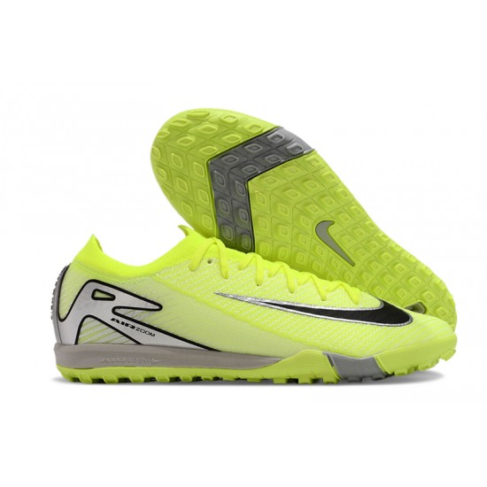 Nike Air Zoom Mercurial Vapor 16 Elite Turf Men Chartreuse Grey Football Shoes