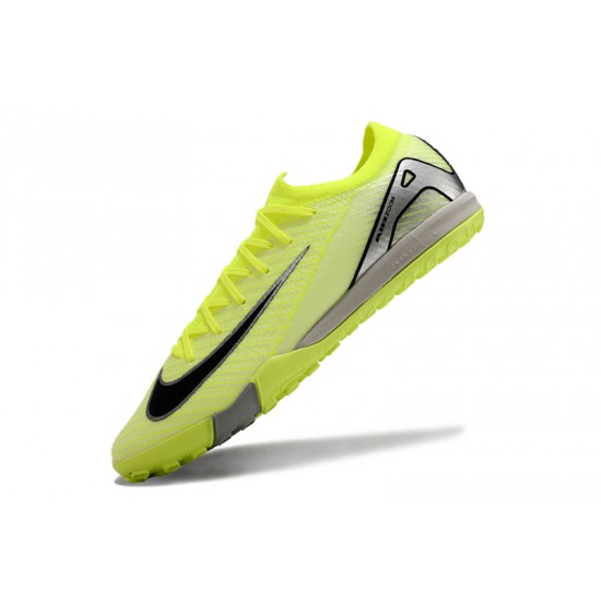 Nike Air Zoom Mercurial Vapor 16 Elite Turf Men Chartreuse Grey Football Shoes