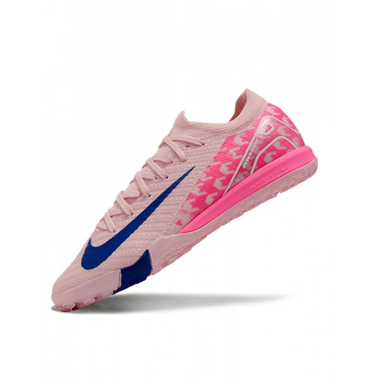 Nike Air Zoom Mercurial Vapor 16 Elite Turf Men Pink Blue Football Shoes