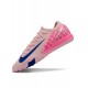 Nike Air Zoom Mercurial Vapor 16 Elite Turf Men Pink Blue Football Shoes