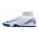 Nike Air Zoom Mercurial Superfly 10 Elite Turf Men Blue Football Shoes