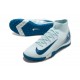 Nike Air Zoom Mercurial Superfly 10 Elite Turf Men Blue White Football Shoes