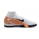 Nike Air Zoom Mercurial Superfly 10 Elite Turf White Orange Football Shoes