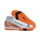 Nike Air Zoom Mercurial Superfly 10 Elite Turf Men White Orange Football Shoes