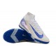 Nike Air Zoom Mercurial Superfly 10 Elite Turf White ang Blue Football Shoes