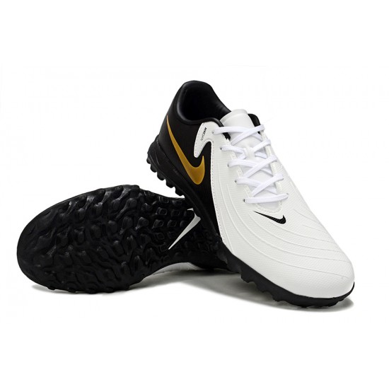 Nike Phantom GX II ACAD LV8 Turf Men White Black Football Shoes