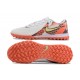 Nike Phantom GX II ACAD LV8 Turf Men White Orange Football Shoes