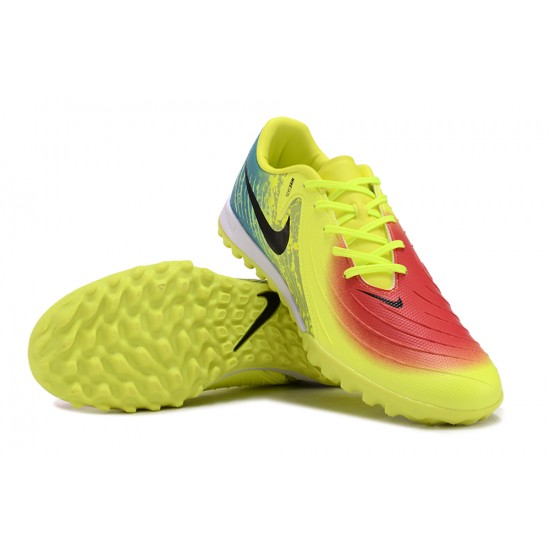 Nike Phantom GX II ACAD LV8 Turf Men Yellow Black Football Shoes