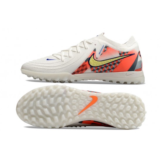 Nike Phantom GX II Elite Turf Men White Yellow Football Shoes