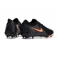 Nike Phantom Luna Elite Firm Ground Men Black and Orange Football Shoes