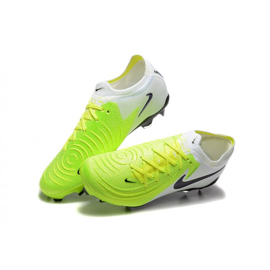 Nike Phantom Luna Elite Firm Ground Men Chartreuse and Black Football Shoes