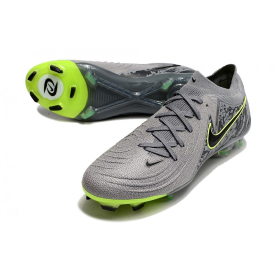 Nike Phantom Luna Elite Firm Ground Men Grey Black Football Shoes