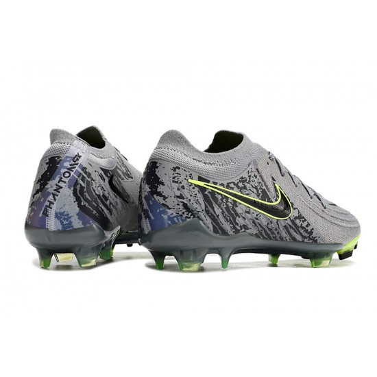 Nike Phantom Luna Elite Firm Ground Men Grey Black Football Shoes