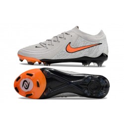 Nike Phantom Luna Elite Firm Ground Men Grey Orange Football Shoes