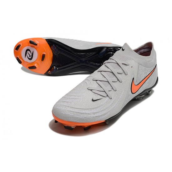 Nike Phantom Luna Elite Firm Ground Men Grey Orange Football Shoes