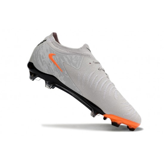 Nike Phantom Luna Elite Firm Ground Men Grey Orange Football Shoes