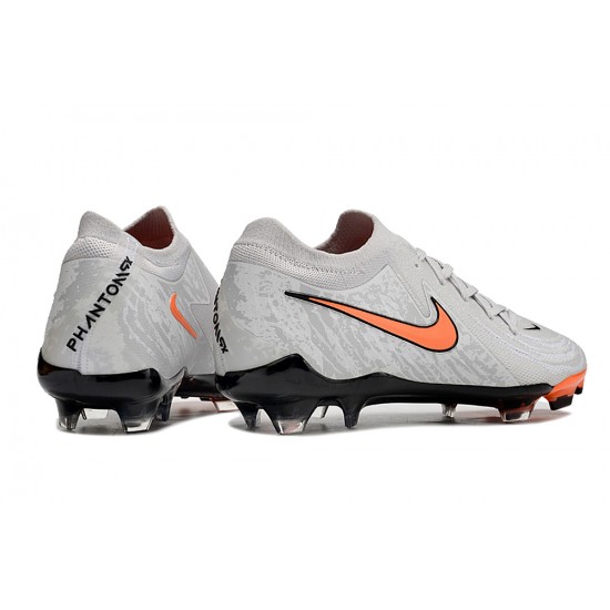 Nike Phantom Luna Elite Firm Ground Men Grey Orange Football Shoes