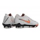 Nike Phantom Luna Elite Firm Ground Men Grey Orange Football Shoes