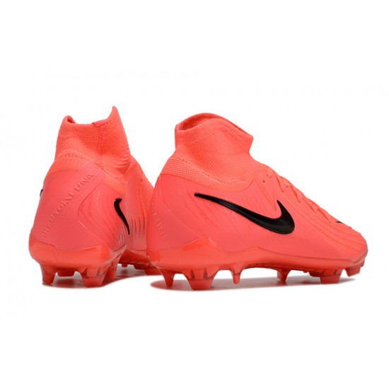 Nike Phantom Luna Elite Firm Ground High top Red Black Football Shoes